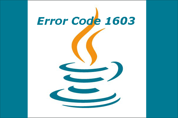 java install error 1603 windows 7 x64