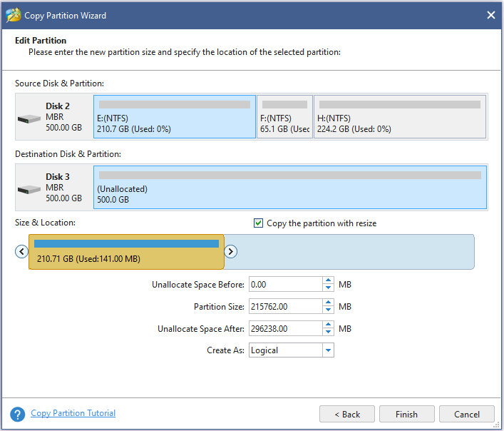 edit partition