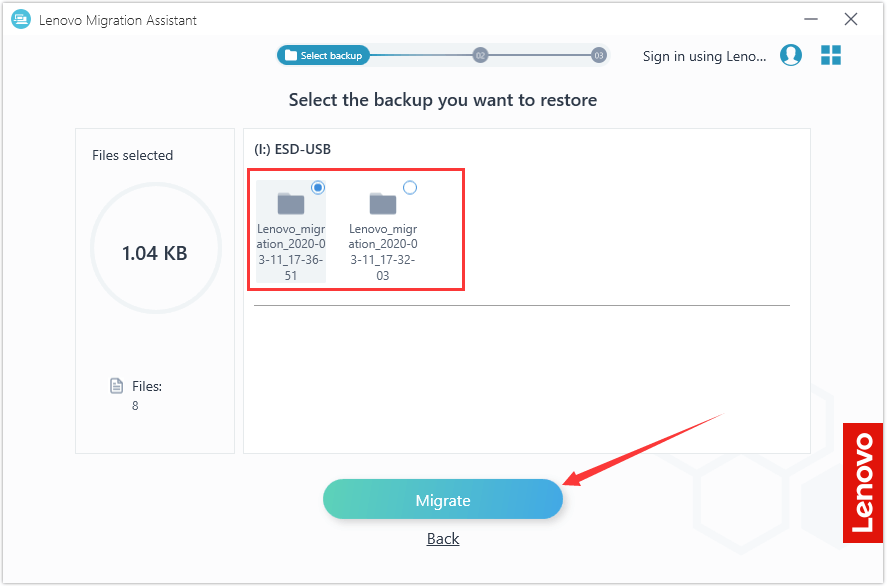restore data from USB to computer