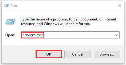 type the command in the run window and open it