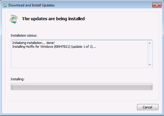 run System Update Readiness tool