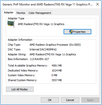 check graphics card