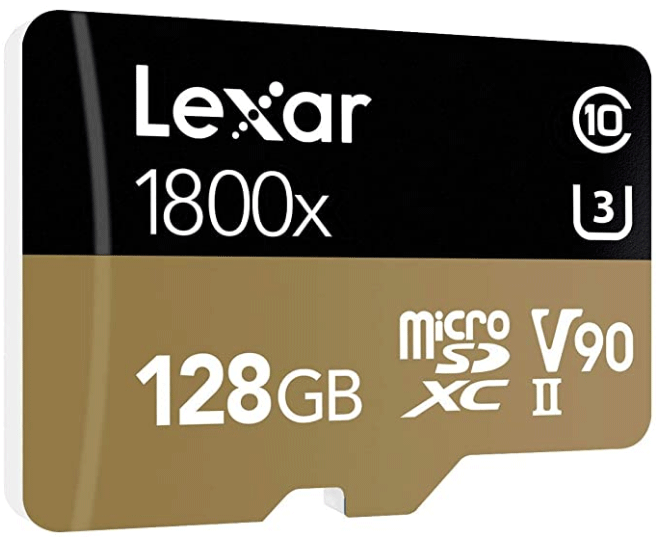 Lexar Professional 1800x 128GB microSDXC UHS-II Card