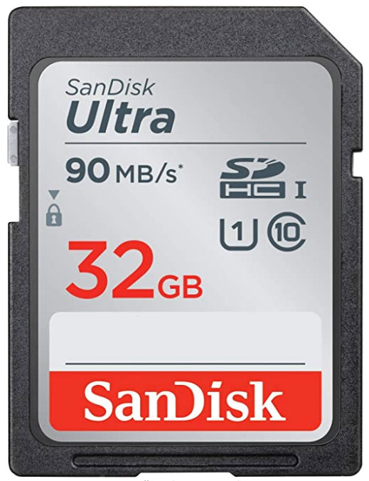 SanDisk 32GB Ultra SDHC UHS-I Memory Card