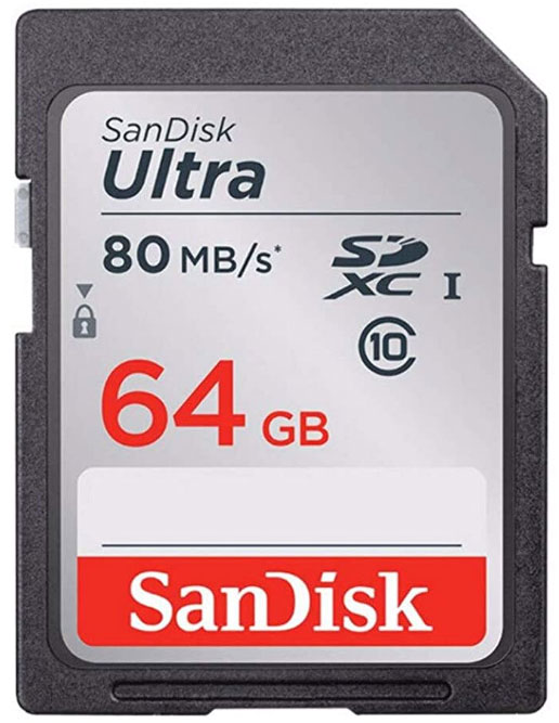 SanDisk Ultra 64GB Class 10 SDXC UHS-I Memory Card