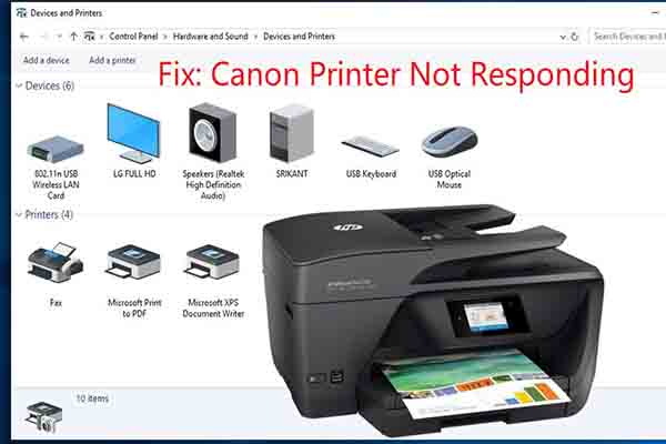 canon mx490 printer not responding