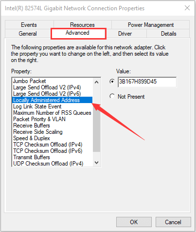 how to change mac address in windows 8