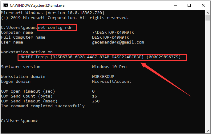 powershell mac address