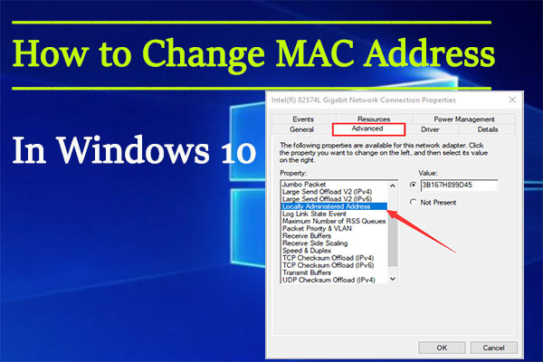 windows 10 how to use an alternate mac address