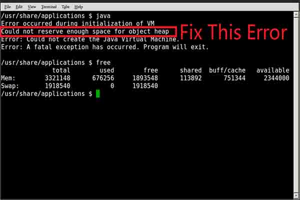 Solved Minecraft Could Not Reserve Enough Space For Object Heap