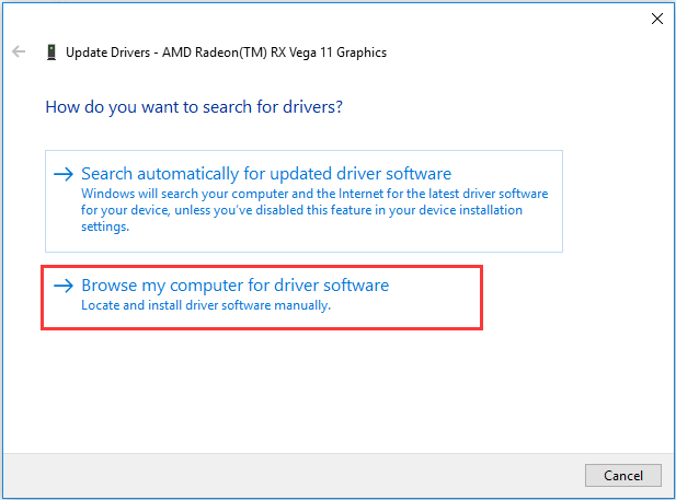 update graphics driver