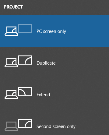 enable second display windows 10