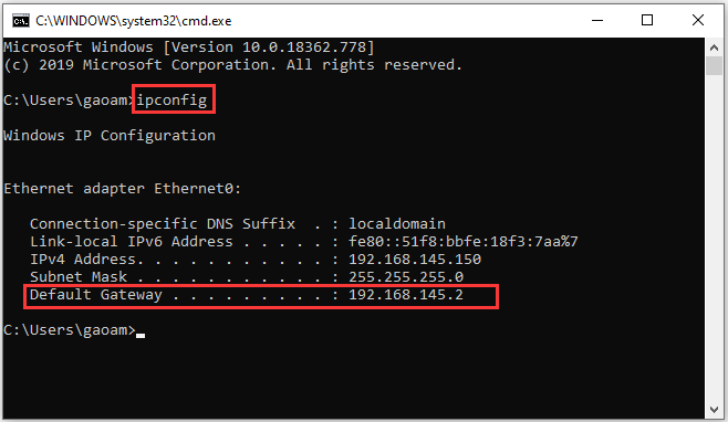 find IP address
