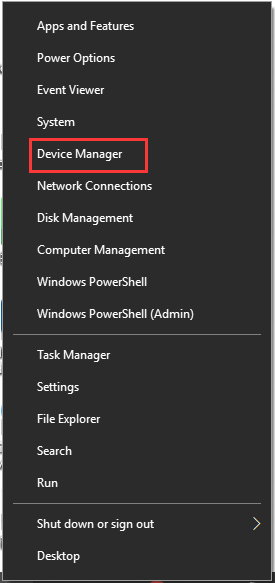 select Device Manager