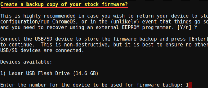 create a backup copy of your stock firmware
