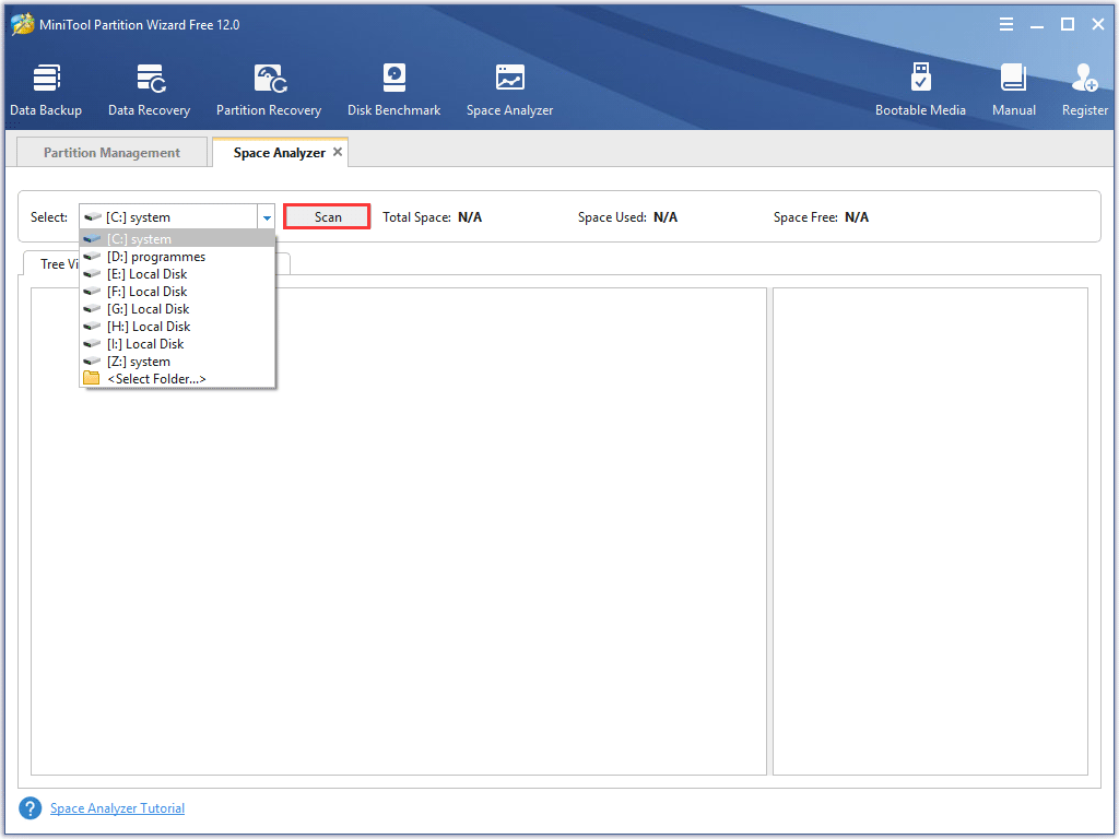 choose a partition to scan