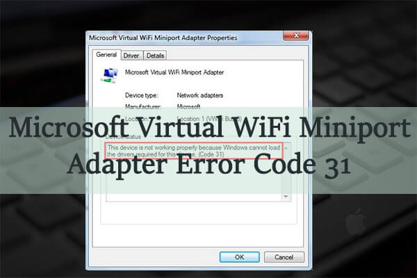 install microsoft virtual wifi miniport adapter windows 10