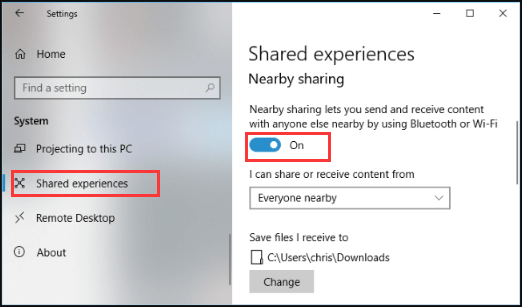 Nearby Sharing Windows 10: How to Use & Fix It Not Working - MiniTool