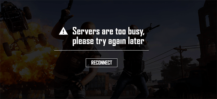 PUBG servers are too busy