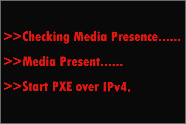 start PXE over IPv4