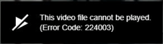 Solved: This Video File Cannot Be Played Error Code 224003 - MiniTool