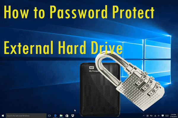 password protect external hard drive