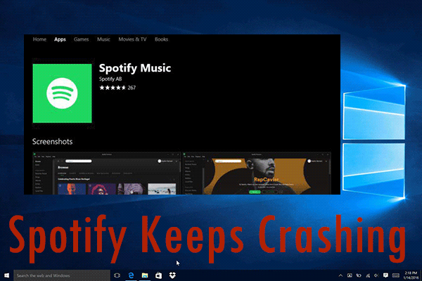 spotify keeps crashing thumbnail