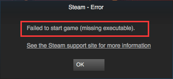 technical issues - Steam isn't downloading a game but it thinks it is ('missing executable' error message) - Arqade