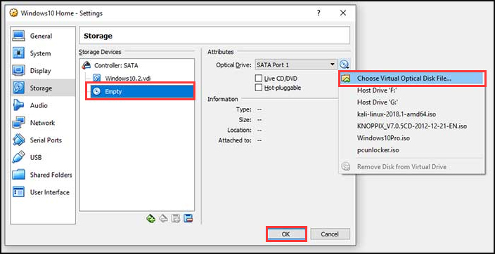 linux virtual optical disk file