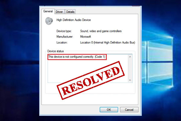 Windows code 1