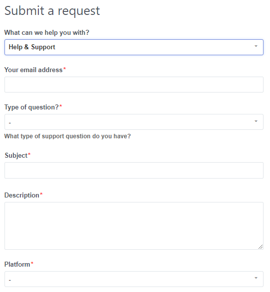submit a request to a Discord server