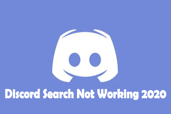 Discord search not working