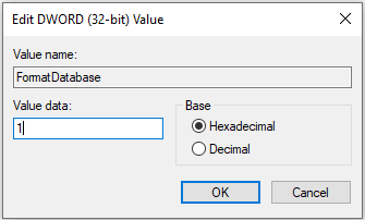 edit FormatDatabase