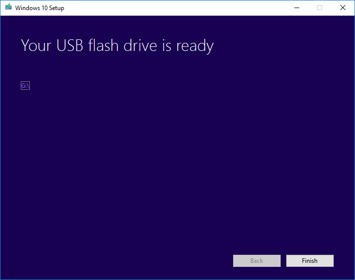 Your USB flash drive is ready