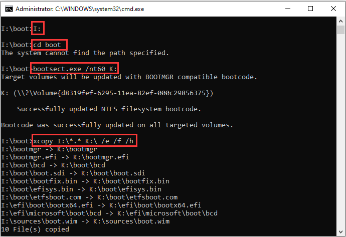 windows 10 boot drive