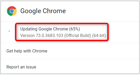 update Google Chrome