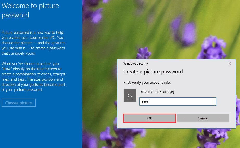 click OK