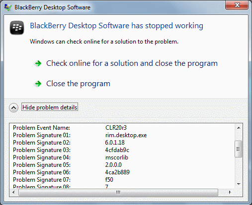 CLR20r3 error