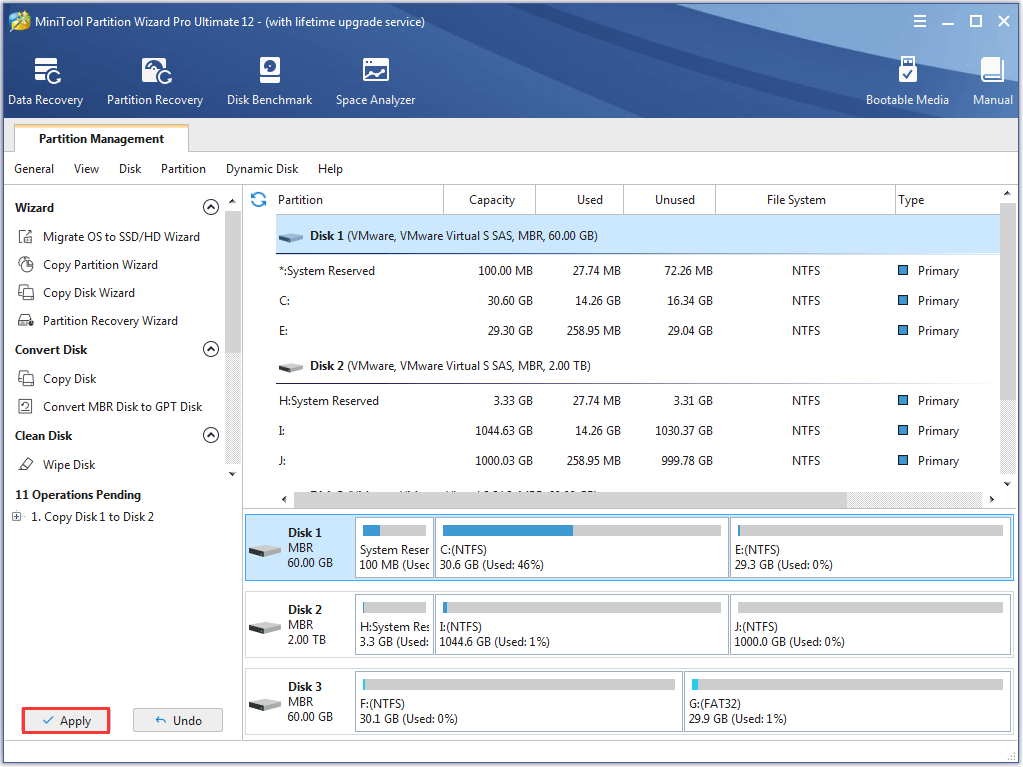 Preview and Apply Disk Copy