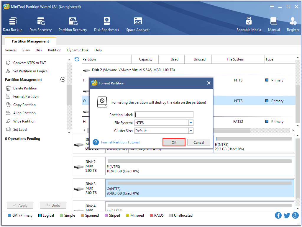select a file system
