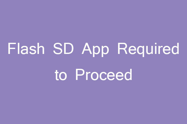 Flash SD App