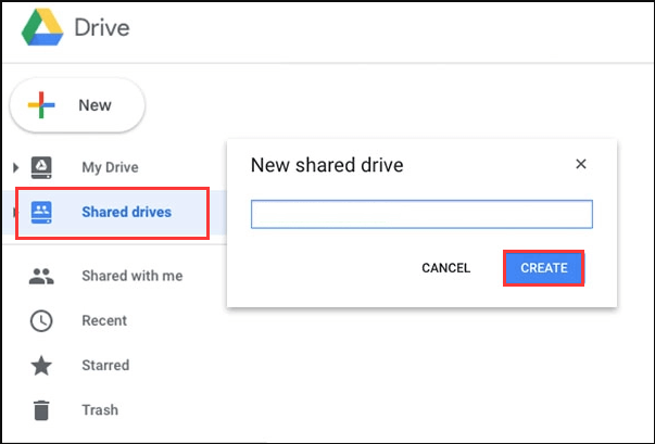 creating shared drive windows 10