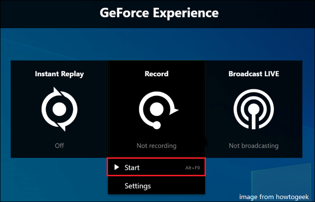 how to record gameplay on pc with geforce experience