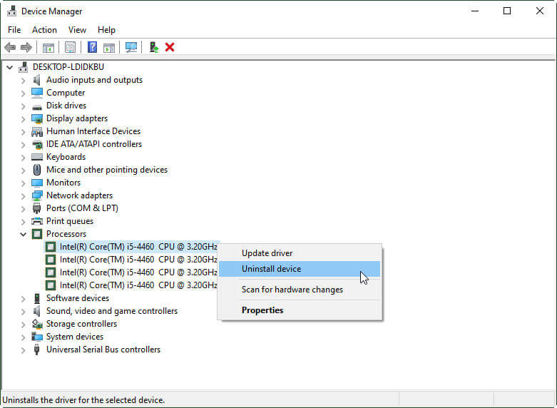 how to update cpu drivers for fx series