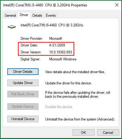 Intel i5 4460 graphics driver deals