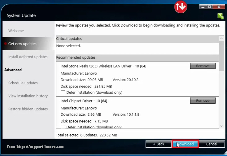 lenovo software update download android