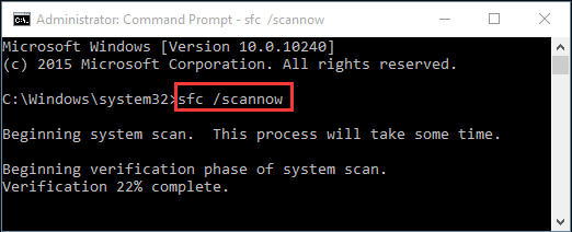 perform SFC scan