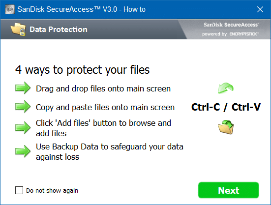 can i delete sandisk secure access from usb