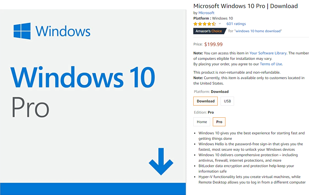Windows 10 flash drive