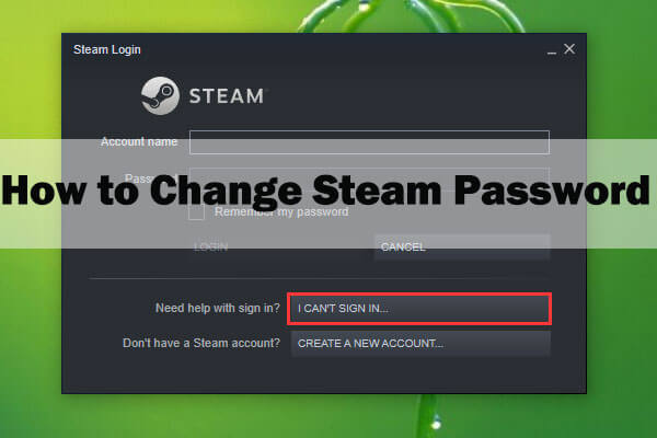 change Steam password
